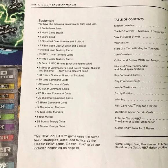 2003 Avalon Hill Risk  2210 AD Board Game Incomplete - Picture 10 of 16